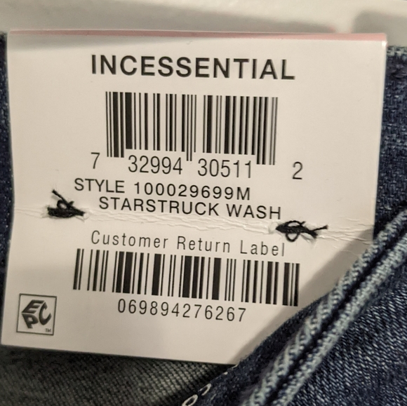 NEW INC Starstruck Studded Frayed-Hem Mid-rise Skinny Jeans 10 - Picture 10 of 11